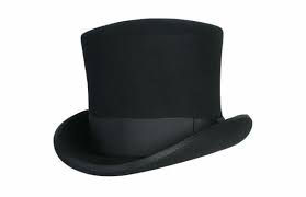 Ladies Tall Hat Black Mini