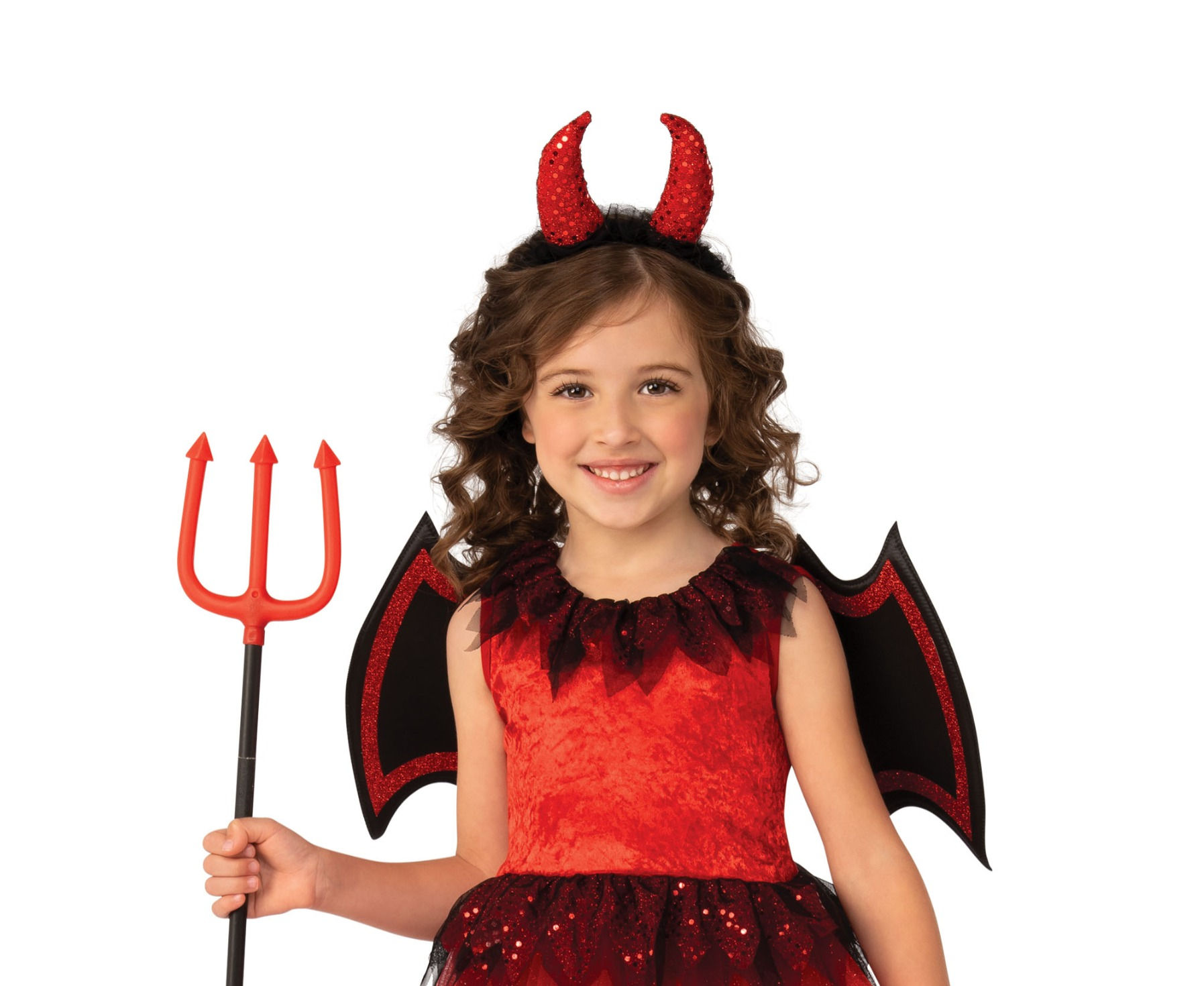 Devil Costume Includes Dress Wings And Headpiece