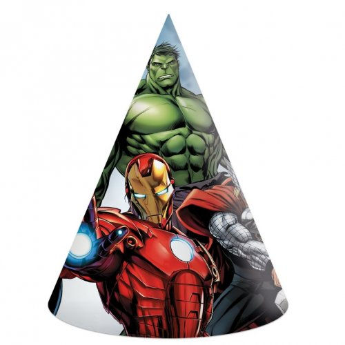 Avengers Marvel Paper Party Hats, 6pcs / 1pkt