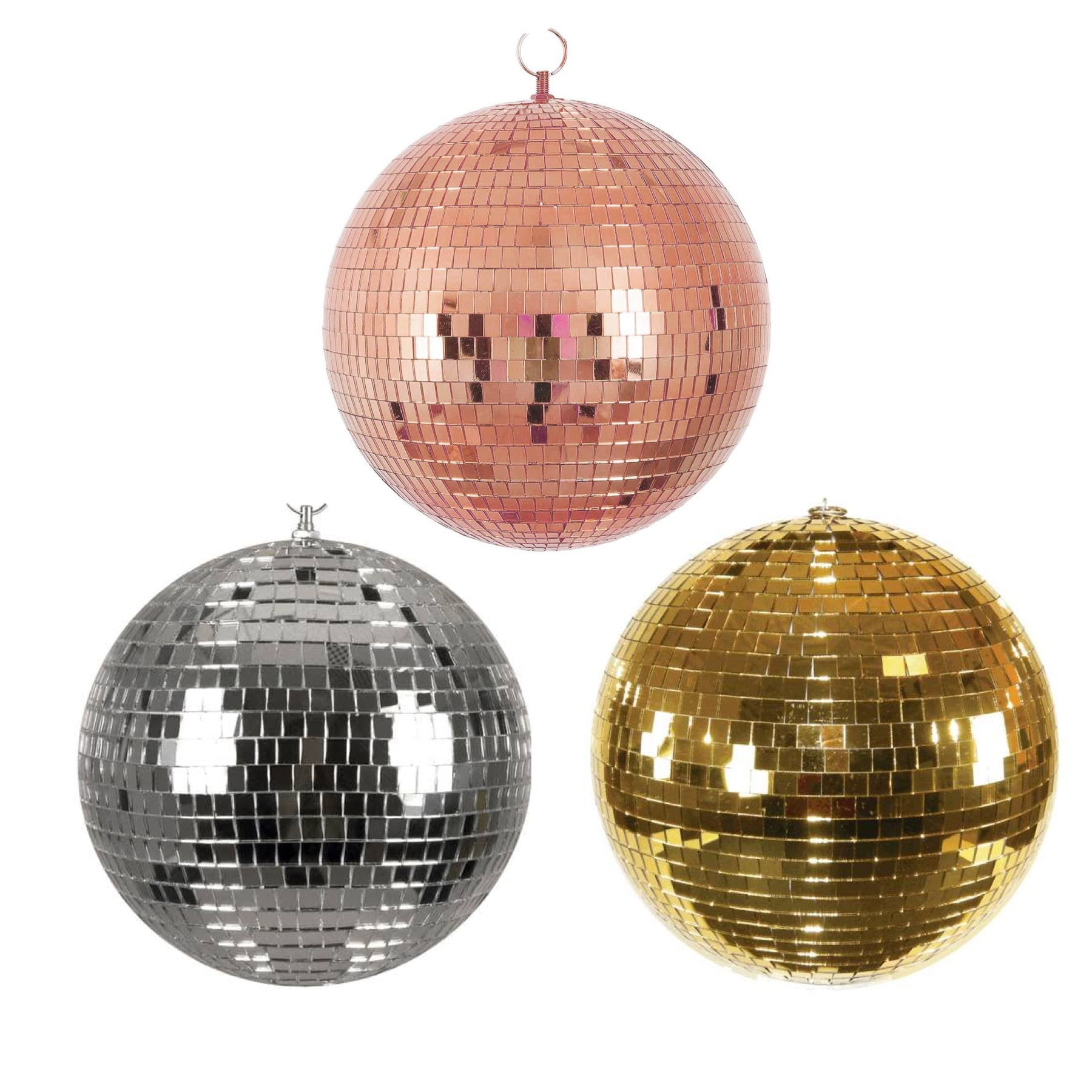 Disco mirror Ball, 20 cm dimensions, 3 colours available. It's time to boogie!