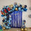 Thumbnail: Sonic themed balloon arch garland with 4 x18"foils on frame & 2 curtains only