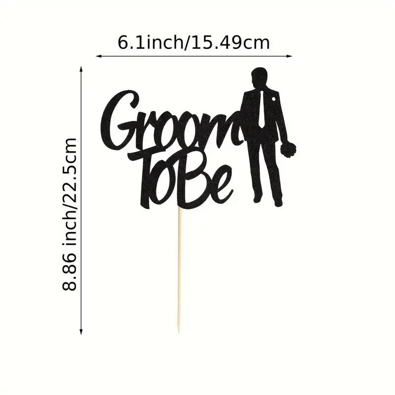 Thumbnail: ‘Groom to Be’ Cake Topper