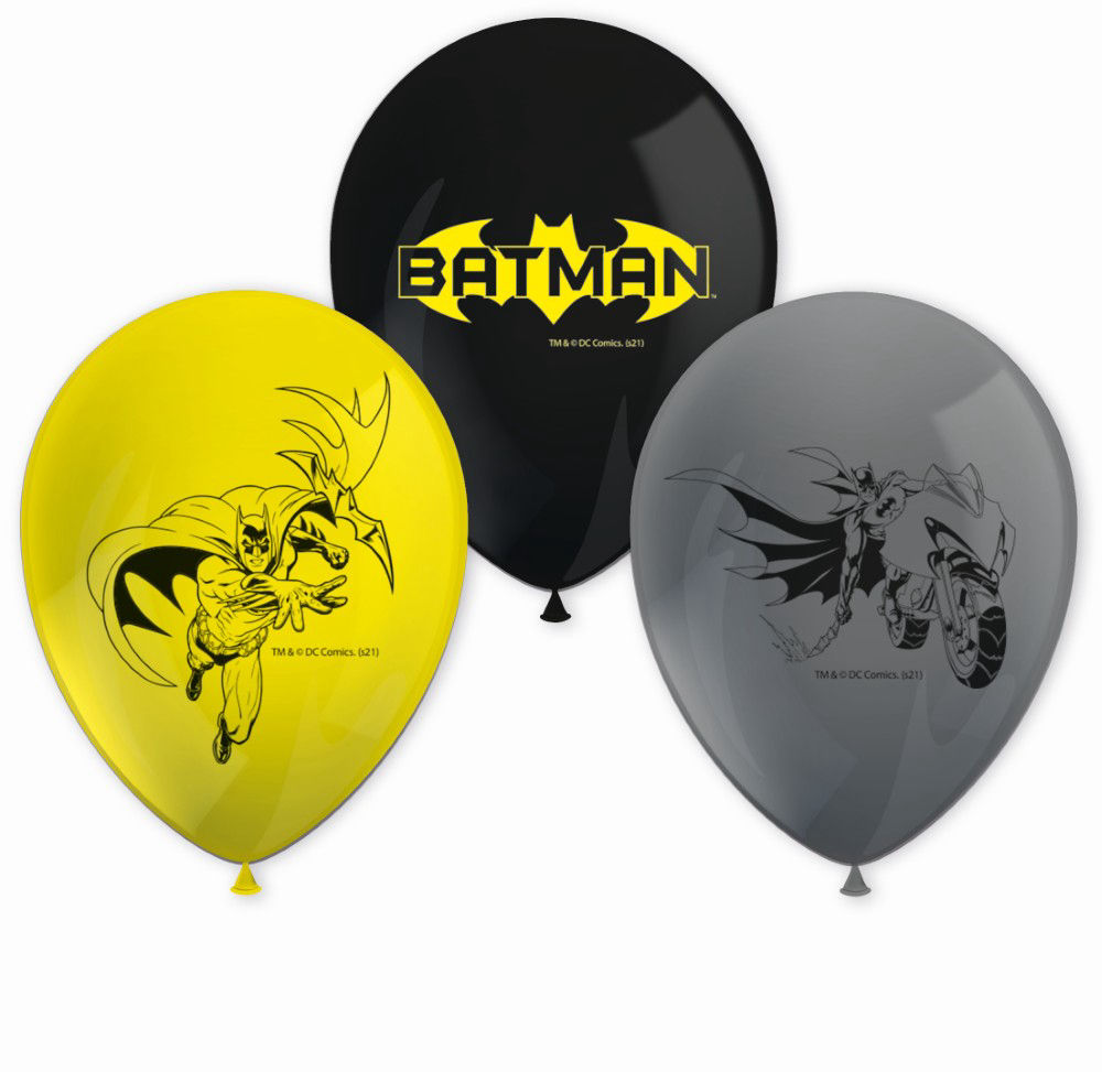 8 Printed Balloons Batman Rogue Rage