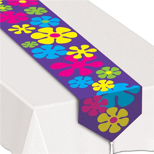 Retro Flowers Table Runner 182 cm x 27.9 cm