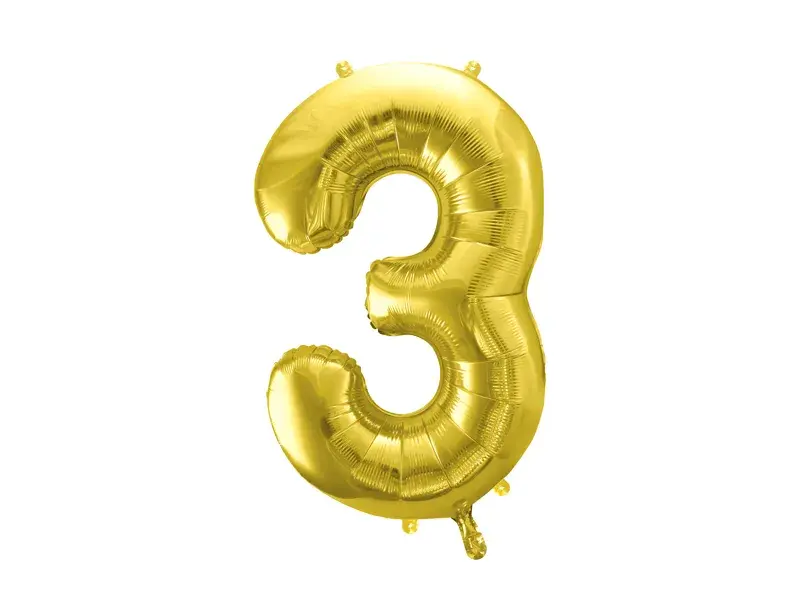 Thumbnail: Gold 28” Number Foil Balloon (each)