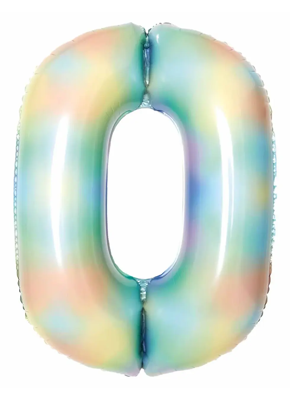 Thumbnail: Pastel Rainbow 34” Number Foil Balloon (each)