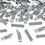 Thumbnail: Confetti Cannon Silver Metallic Rectangular 60cm