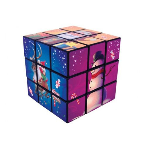 Christmas Rubik / Puzzle Cube, each 7cm