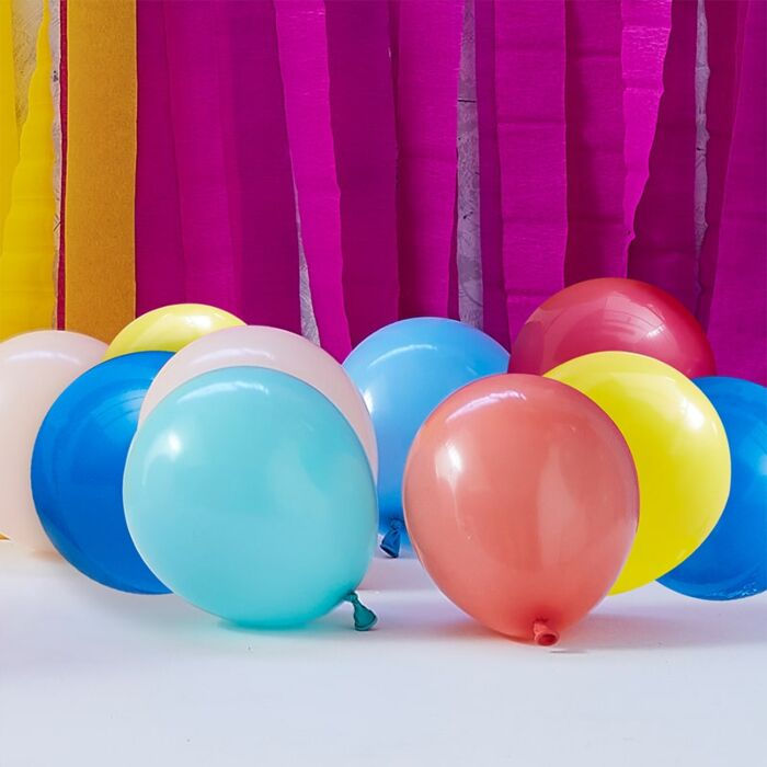 Multicoloured latex Balloons, SMALL / 5” / 12cm, 40pcs / 1pkt