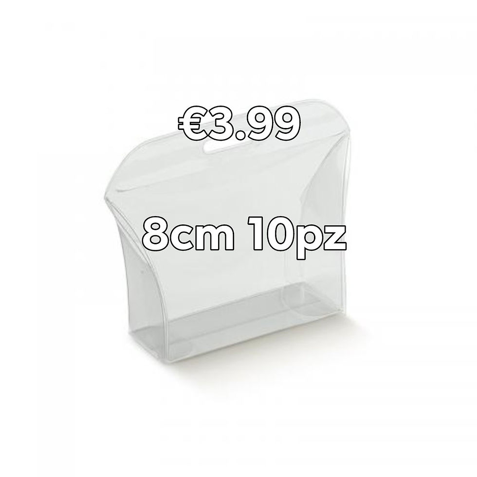 Sounvenir transparent bag 8cm 10pz
TRANSPARENT