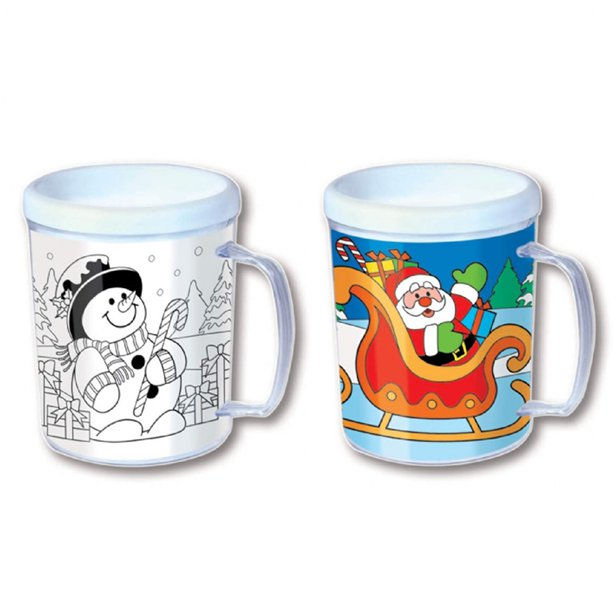 Christmas Colouring Mug (each)