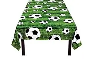  Football 3-D Soccer Tablecover Reusable Plastic 1.37 x 2.13 cm