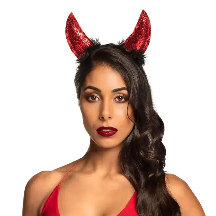 Tiara Devil Horns Glitter 1pc / 1pkt