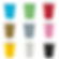 Plain Paper Cups Various Colours 250ml 8pcs/ 1pkt