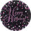 Thumbnail: Pink/gold Celebration Happy Birthday Prismatic Plates - 23cm Paper Party Plates