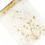 Thumbnail: Printed Organza with one-sided roll gold brocade, cream, 0.36 x 9m,