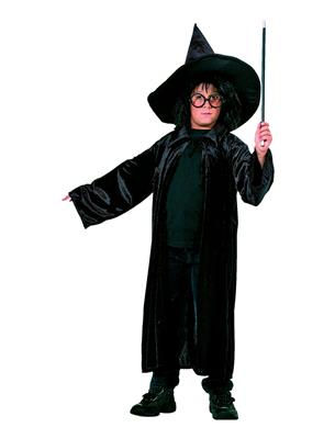 Wizard Cloak Black Velvet Child And Teen Costume