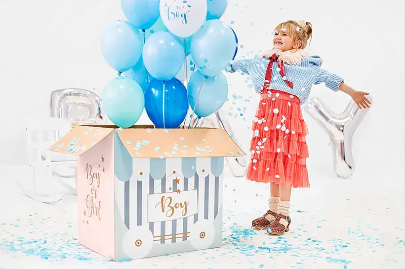 Thumbnail: Gender Reveal Balloon box - Boy or Girl, 60x40x60cm (box only)