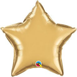 Thumbnail: Chrome Star Balloon - 20" Foil  (each)