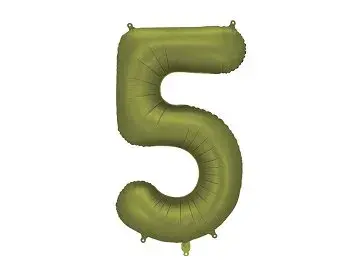 Thumbnail: Foil Balloon Number ''7'', 86cm, olive
Satin foil Balloon Number 7 in olive,
