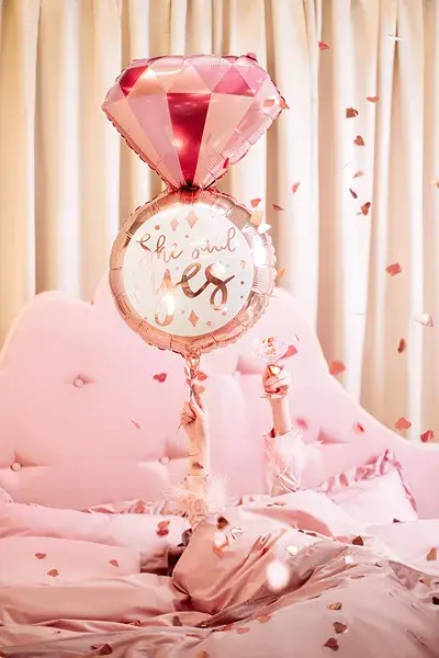 Foil balloon Ring, 41x72 cm, mix
Foil balloon Ring, mix of colours, size before