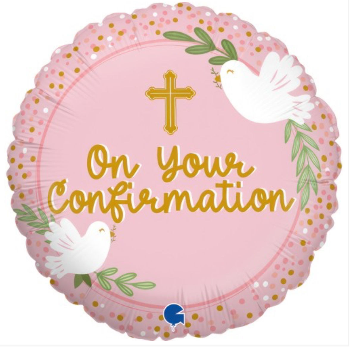 On your Confirmation Pink 18" Foil Balloon