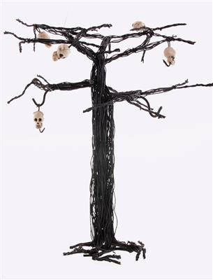 Tree with skulls 25cm metal with pvc