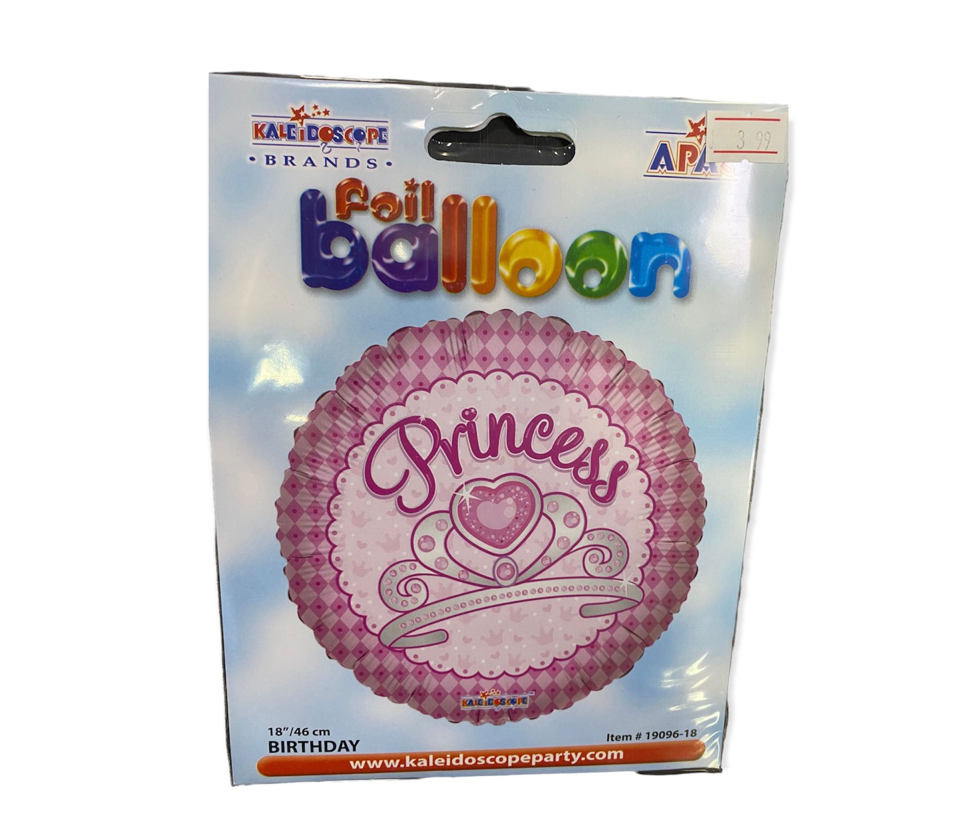 Pink Princess Foil Balloon - 18''Foil (each)