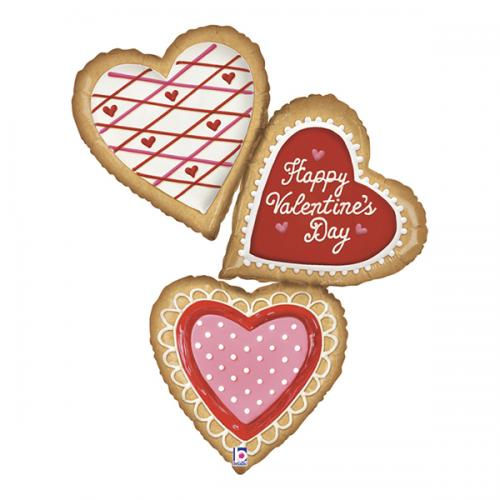 Happy Valentine's Day heart foil balloon, super shape