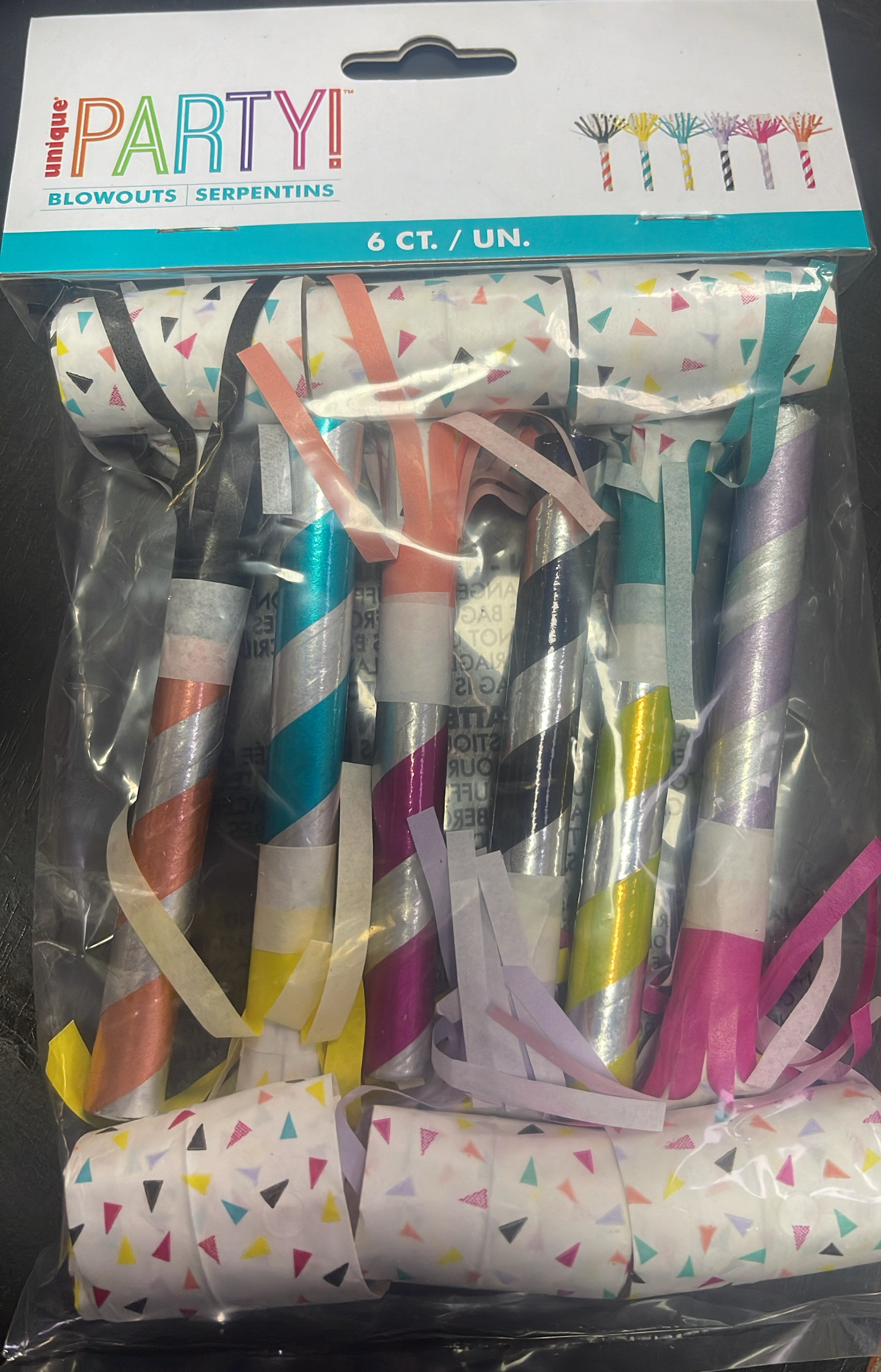 Fringed Party Blowout 6pcs