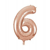 Thumbnail: Rose Gold 34” Number Foil Balloon (each)
