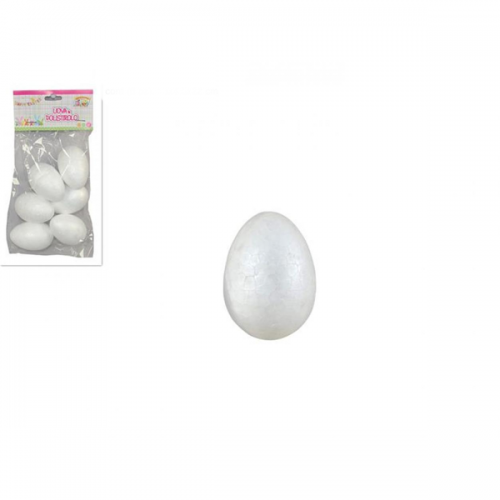 Easter polystrene Eggs x6pz 6cm Easter craft activity