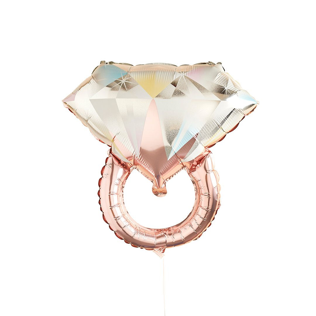 She Said Yaaas Rose Gold Ring Foil Balloon, 26 inch