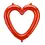 Thumbnail: Heart-shaped foil balloon, 86x83.5 cm, red

Heart-shaped foil balloon in red col