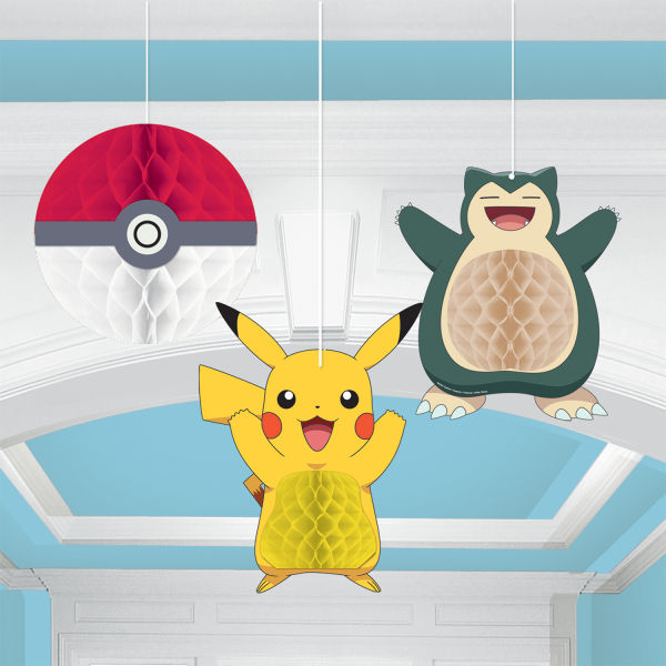 Pokemon Honeycomb Decoration (3pk)