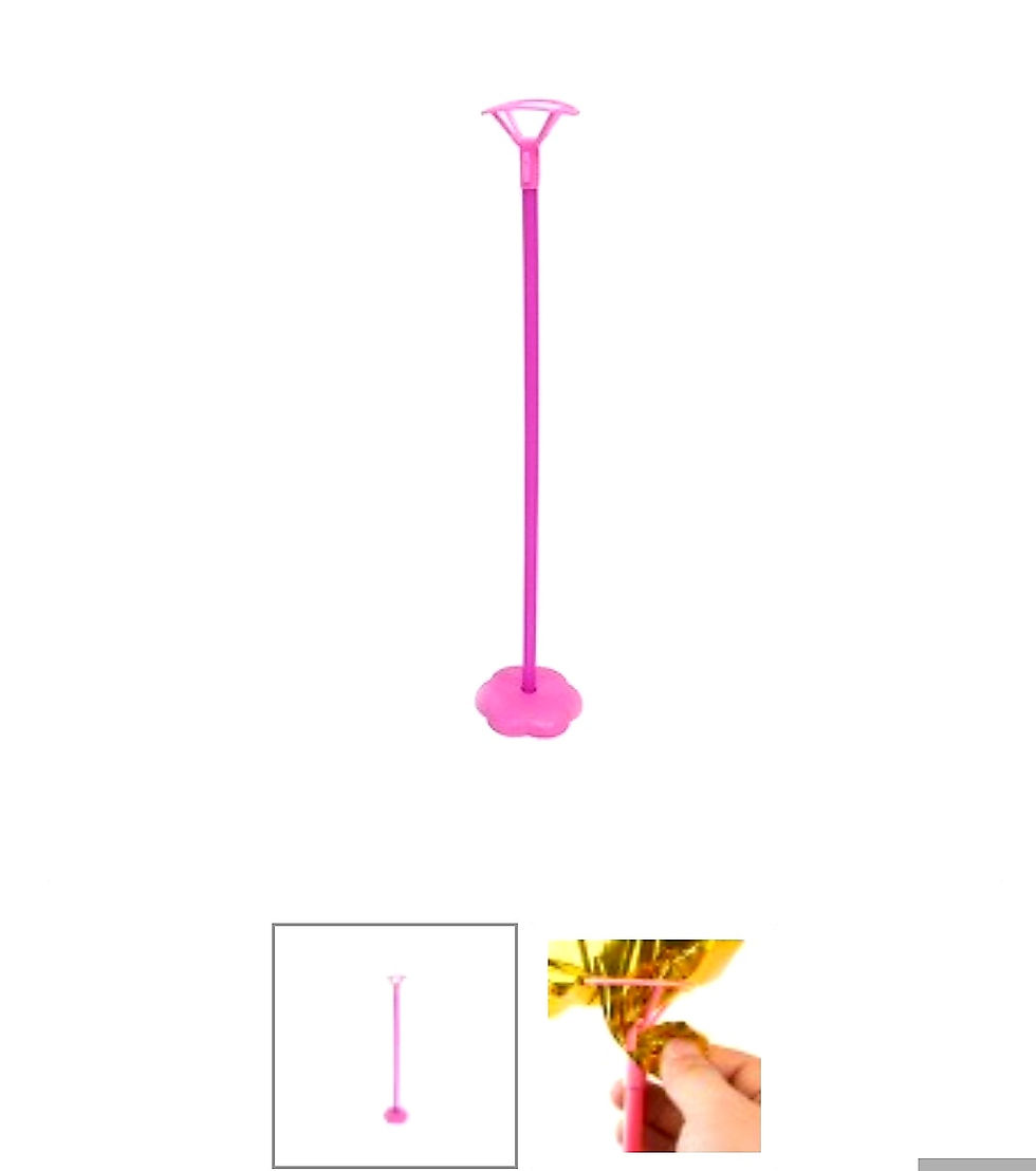 Pink single balloons stand for foil 18" balloon or latex balloon no helium neede