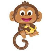 Happy Monkey Supershape Balloon - 36" Foil (each)