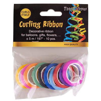 10 deco ribbons multicolor
