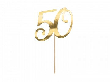 Thumbnail: Cake topper  gold, 21cm