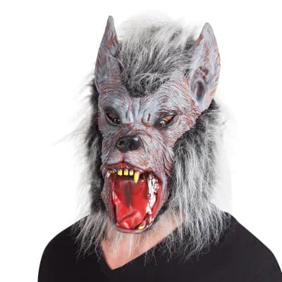 Latex Werewolf Full Head Mask