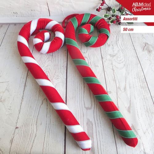 Candy cane made from material 50cm BemaniaPartySupplies