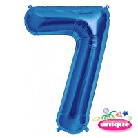 Thumbnail: Blue 34” Number Foil Balloon (each)