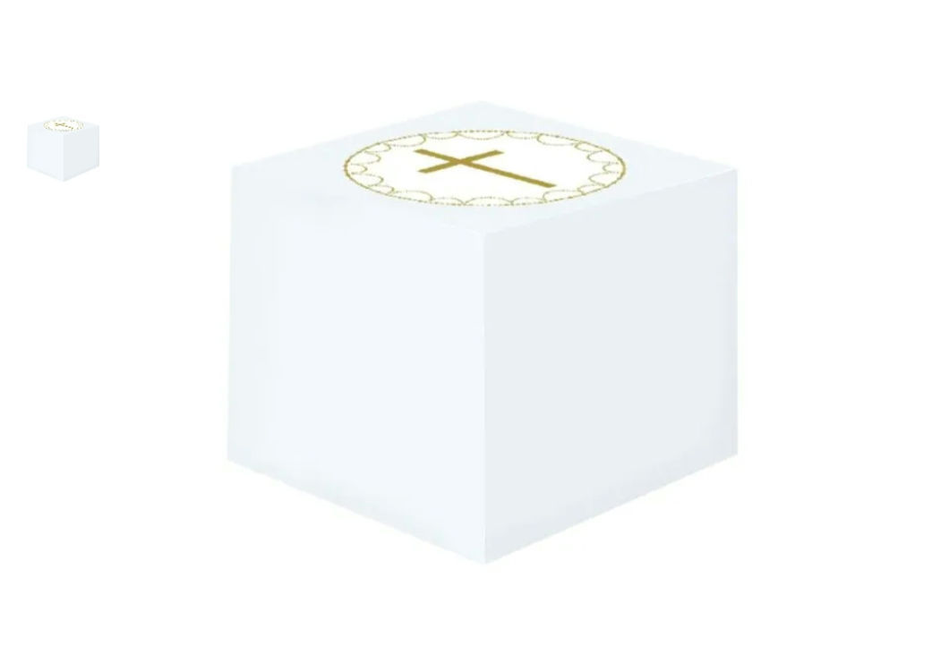 Blue Botancial Cross Favour Boxes 8pcs / 1pkt