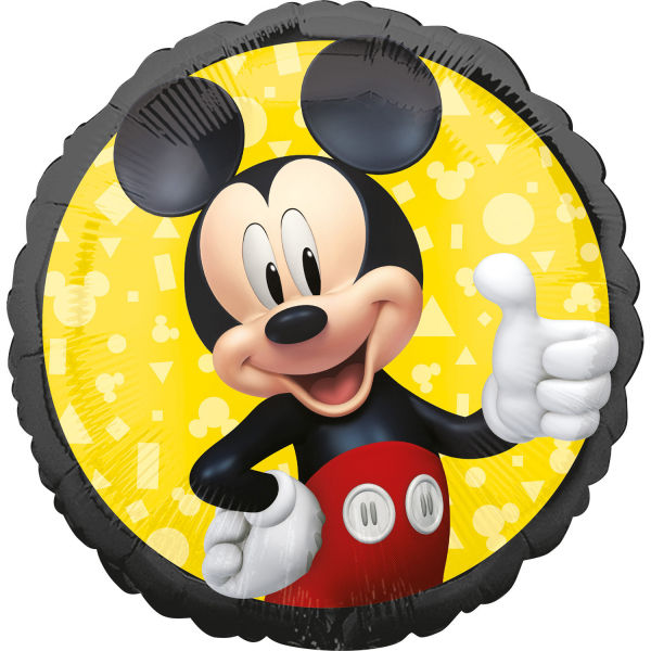 Black and Yellow Disney Junior Mickey Mouse 18" Foil Balloon