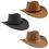 Thumbnail: Cowboy hat  brown /black/ beige
