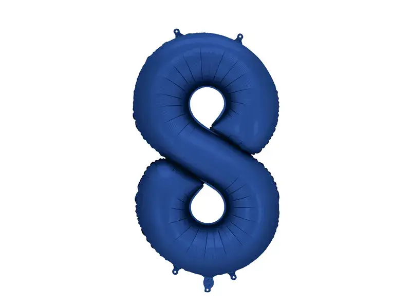 Thumbnail: Matte Blue 34” Number Foil Balloon (each)