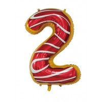 Thumbnail: 30" Foil Balloon Numbers - Doughnut Design