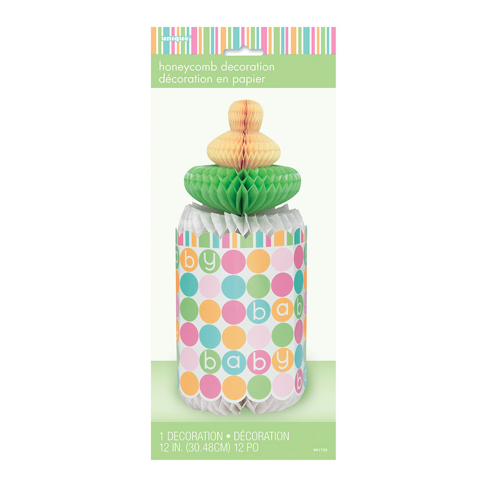 Pastel Baby Shower Honeycomb Centrepiece 12''/ 30cm, 1pc/ 1pkt