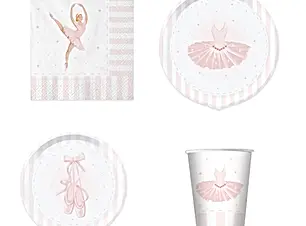 Ballerina pastel Paper cups, 8pcs/ 1pkt