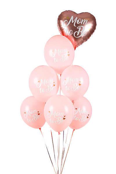 Balloons 30 cm, Mom to Be, Pastel Pale Pink
Strong balloons Mom to Be with prin